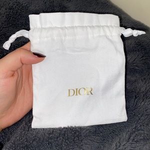 Christian Dior dust cinch makeup bag